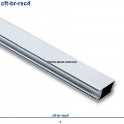 Bara de aluminiu dreptunghiulara 4m Cft-Br-Rec4